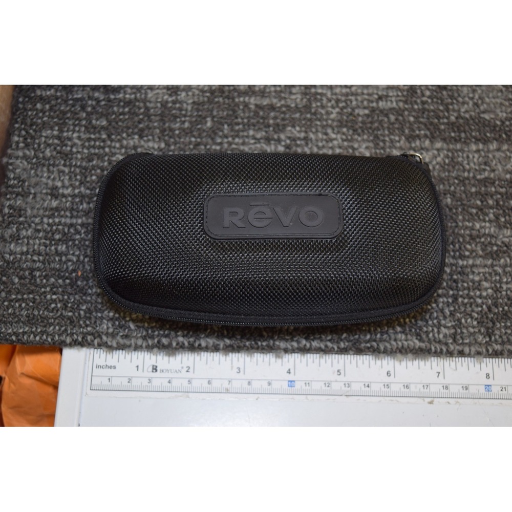 REVO Zippered Nylon Hard Clam Shell CASE ONLY for Glasses Sunglasses